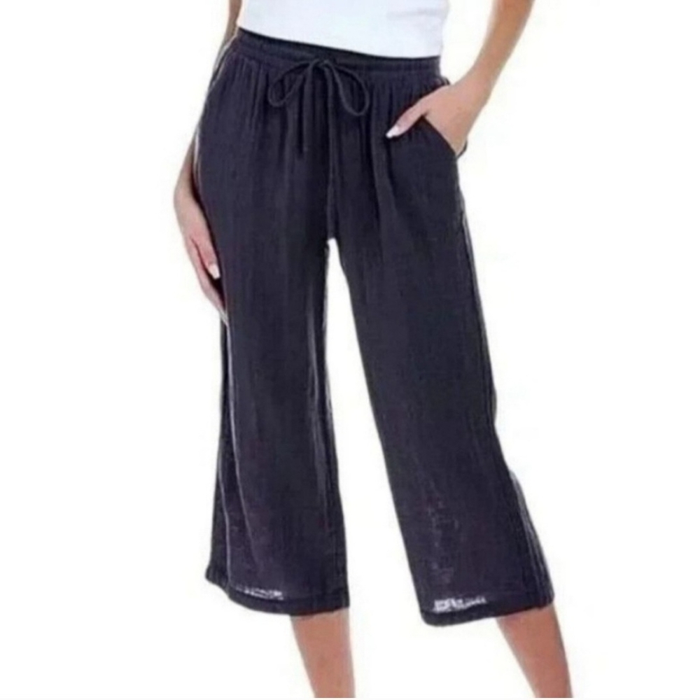 JOHNNY WAS CALME CROPPED DRAWSTRING PULL:ON PANT SIZE NWT SIZE 2
